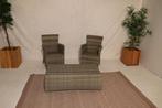 2 stoelen z kussen met tafel #89, Tuin en Terras, 2 zitplaatsen, Overige materialen, Bijzettafel, Ophalen of Verzenden