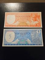 5 en 10 guldens Suriname set, Ophalen of Verzenden