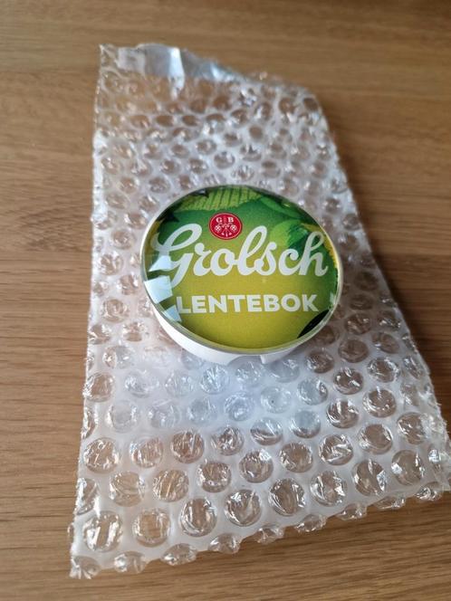 Nieuw - Grolsch Lentebok, lens tapzuilverlichting, Verzamelen, Biermerken, Nieuw, Reclamebord, Plaat of Schild, Grolsch, Ophalen of Verzenden