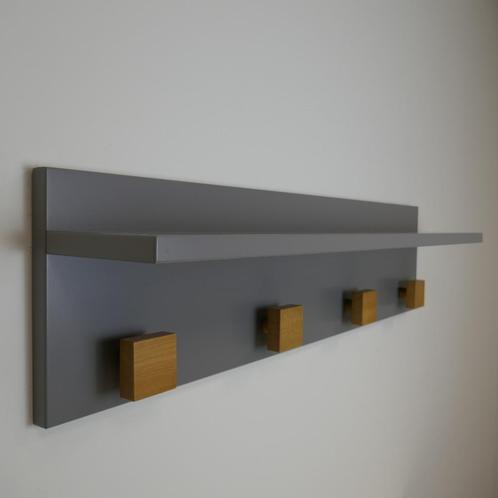 Ukkepuk - kinderkamer - wandplank - kapstok LEUK - GRIJS, Huis en Inrichting, Woonaccessoires | Wandplanken en Boekenplanken, Nieuw