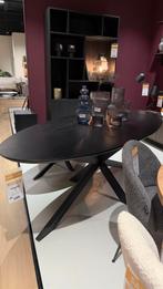 Eettafel Loft Echt Mangohout Zwart, Ophalen, 200 cm of meer, 50 tot 100 cm, Zo goed als nieuw
