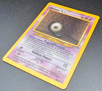 Pokémon Kaart Neo Destiny Unown Q 59/105 NDE 59 beschikbaar voor biedingen
