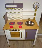 Janod speelkeuken, veel eten, theeservies en winkelwagentje!, Ophalen, Gebruikt, Hout, Speelkeuken