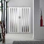 SALE! Grosfillex Larya vouwdeur met glas kleur wit 84x205, Huis en Inrichting, 100 tot 150 cm, 200 cm of meer, Wit, Nieuw