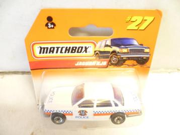 Matchbox nr 27 1997 Jaguar XJ6 Police in blister modelauto.  beschikbaar voor biedingen