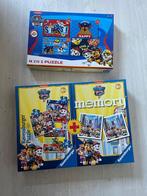 Paw Patrol Puzzel & Memory Set, Ophalen of Verzenden, Meer dan 50 stukjes, Zo goed als nieuw, 4 tot 6 jaar