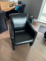 6x leren stoelen met wieltjes moet snel weg!, Gebruikt, Leer, Ophalen of Verzenden, Vijf, Zes of meer stoelen