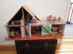 Vintage Poppenhuis Ocwa met meubels, Ophalen of Verzenden, Gebruikt, Poppenhuis