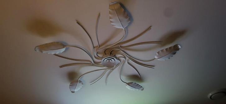 Grote Plafondlamp Bloem Design, Huis en Inrichting, Lampen | Plafondlampen, Gebruikt, Metaal, Ophalen