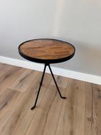 Dressoir bijzet tafel metaal hout 38x50cm, Huis en Inrichting, Tafels | Bijzettafels, Ophalen of Verzenden, Zo goed als nieuw