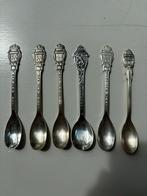 6 verzilverde theelepels, Ophalen of Verzenden