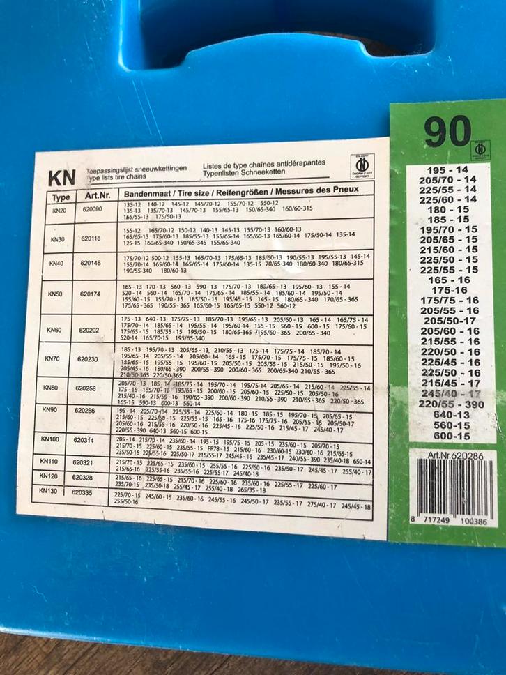 Sneeuwkettingen - Diverse Maten Beschikbaar!, Auto diversen, Sneeuwkettingen, Nieuw, Ophalen of Verzenden