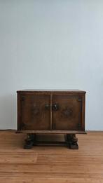 Antiek houten dressoir met decoratie, 50 tot 100 cm, 25 tot 50 cm, Overige houtsoorten, Antiek