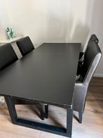 Tafel + 4 stoelen, Ophalen, Gebruikt, 4 tot 6 stoelen