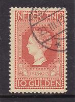 100.   1913  Jubileumzegel  10 gld. nvph nr. 101, gebr., Verzenden, Gestempeld