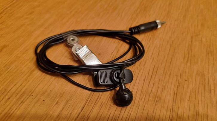 Sennheiser ME4 dasspeld microfoon - 3,5mm jack, Muziek en Instrumenten, Microfoons, Gebruikt, Overige typen, Ophalen of Verzenden