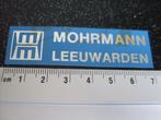 folie sticker mohrmann leeuwarden logo, Verzenden, Zo goed als nieuw, Bedrijf of Vereniging