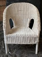 Witte Rieten Kinderstoel, Ophalen, Gebruikt, Wit, Riet of Rotan