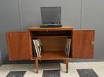 60 jaren platen vinyl record kast met draaibare bovenplank, Ophalen, Gebruikt, Overige formaten