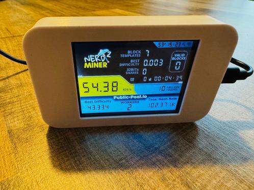 NerdMiner Bitcoin Lotto Miner, Computers en Software, Overige Computers en Software, Nieuw, Ophalen of Verzenden