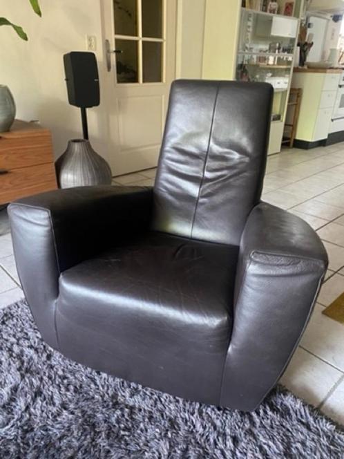 Fauteuil Longa - Gerard van den Berg, Huis en Inrichting, Fauteuils, Gebruikt, Leer, 75 tot 100 cm, 75 tot 100 cm, Ophalen