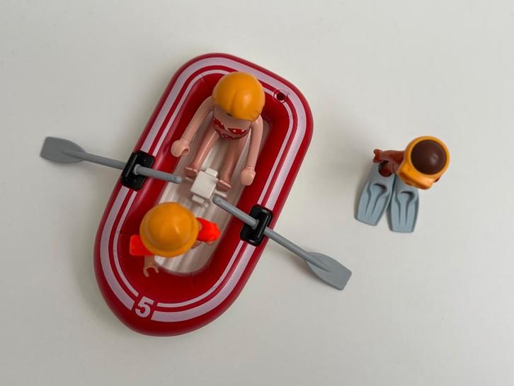 Playmobil Summer Fun - Touristen met rubberboot 5439, Kinderen en Baby's, Speelgoed | Playmobil, Gebruikt, Los playmobil, Ophalen of Verzenden
