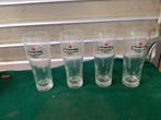 heineken bierglazen 4 stuks, 0,25 cl, Verzamelen, Glas en Borrelglaasjes, Ophalen of Verzenden