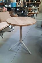 Hippe kleine ronde tafel Elliot Pedrali staal & hout Ø60 cm.