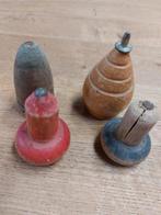 4 oude tollen speeltol vintage, Ophalen of Verzenden, Gebruikt