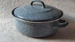 TOPSTAAT Vintage braadpan, pan grijs gewolkt emaille - ∅25cm, Ophalen of Verzenden, Zo goed als nieuw, Overige materialen, Koekenpan of Braadpan
