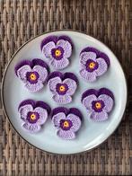 Gehaakte bloemen , viooltjes, zonnebloem, klaproos…, Ophalen, Nieuw, Binnen