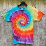 Regenboog spiral tie dye zomer t-shirt unisex maat XS, Kleding | Dames, T-shirts, Overige kleuren, Nieuw, Ophalen of Verzenden