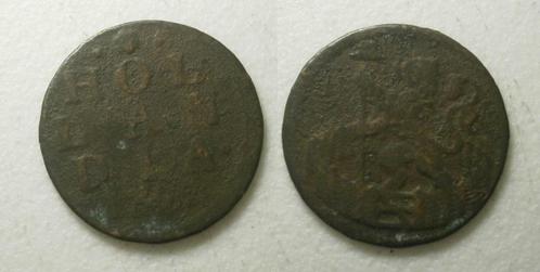 PD10599 Holland Duit 1702, Postzegels en Munten, Munten | Nederland, Losse munt, 1 cent, Vóór koninkrijk, Ophalen of Verzenden
