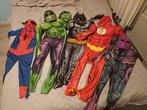 Superhelden verkleedpakken set, Kinderen en Baby's, Carnavalskleding en Verkleedspullen, Ophalen of Verzenden, Gebruikt, 122 t/m 128