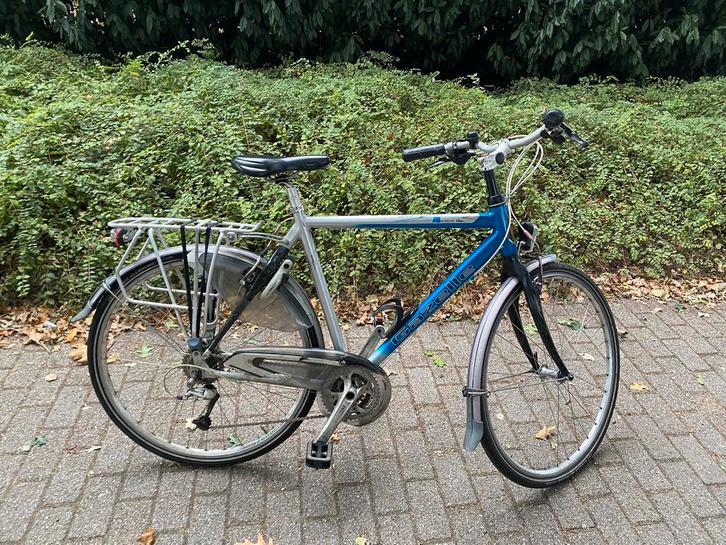 Gazelle genève lite hybrid gold line herenfiets., Fietsen en Brommers, Fietsen | Heren | Sportfietsen en Toerfietsen, Gebruikt