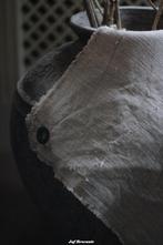 Shabby sierdoek gerafeld met zeiloog, Www.jufbrocante.nl, Www.jufbrocante.nl, Nieuw, Ophalen of Verzenden