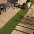 Keramische Tuintegel Licht Houtlook, 40x120x3cm, Tuin en Terras, Ophalen of Verzenden, Nieuw, Keramiek, Terrastegels