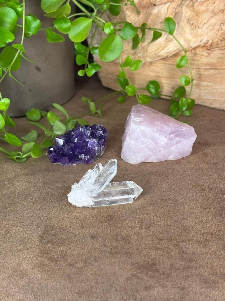 Gouden driehoek set, Verzamelen, Mineralen en Fossielen, Mineraal, Ophalen of Verzenden