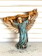 Vintage engel wanddecoratie 17 x 16 cm, Antiek en Kunst, Antiek | Religie, Ophalen