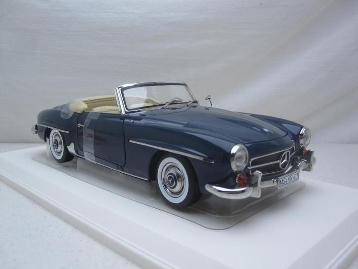 Mercedes-Benz 190SL W121 B2 Roadster 1957 1:18 Norev, Hobby en Vrije tijd, Modelauto's | 1:18, Nieuw, Auto, Norev, Ophalen of Verzenden