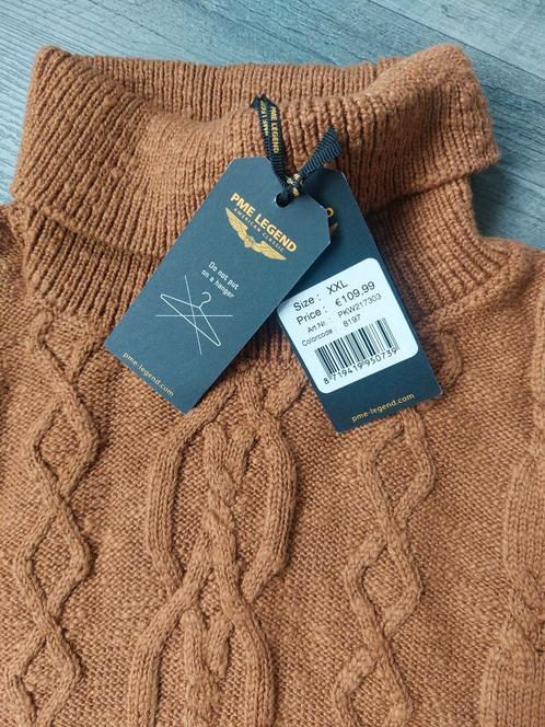 PME LEGEND coltrui maat XXL winkelprijs 109,99., Kleding | Heren, Truien en Vesten, Nieuw, Overige maten, Bruin, Ophalen of Verzenden