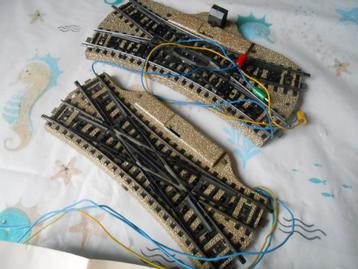 Märklin 5128 en 5207, kruiswissels / engelse wissels beschikbaar voor biedingen