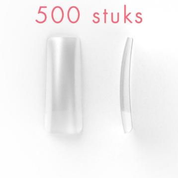 Clear nagel tips, breed opzetstuk, 500 stuks beschikbaar voor biedingen