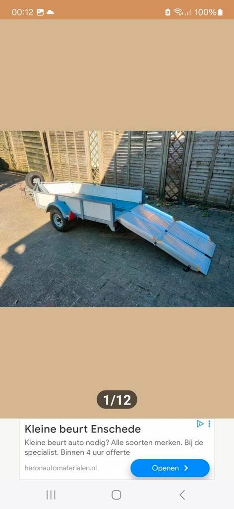 Zgoh,motor aanhanger 2stuks, Auto diversen, Aanhangers en Bagagewagens, Zo goed als nieuw, Ophalen