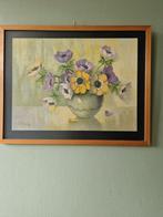 Schilderij Bloemenvaas Jaren 30, Antiek en Kunst, Ophalen of Verzenden