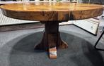 Robuuste massief houten ronde tafel, oersterk!, Ophalen