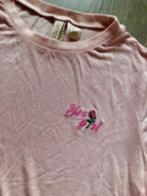 Lief zacht roze shirtje met bloemetje , maat xs 34, Ophalen, Korte mouw, Roze, Maat 34 (XS) of kleiner
