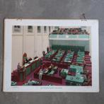 Schoolplaat De Tweede Kamer vergadert - 1956, Antiek en Kunst, Geschiedenis, Ophalen of Verzenden