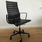 Vitra Eames Black leer Aluminium stoel EA 119 EA119 Vintage, Huis en Inrichting, Bureaustoelen, Ophalen, Gebruikt, Zwart, Nvt
