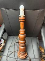 Grote vintage lampenvoet lamp, Huis en Inrichting, Ophalen of Verzenden, Gebruikt, Hout, Minder dan 50 cm